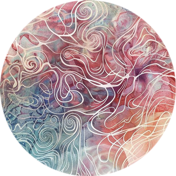 Grafica astratta simbolo di dinamiche di gruppo e supervisione d’équipe a Pinerolo